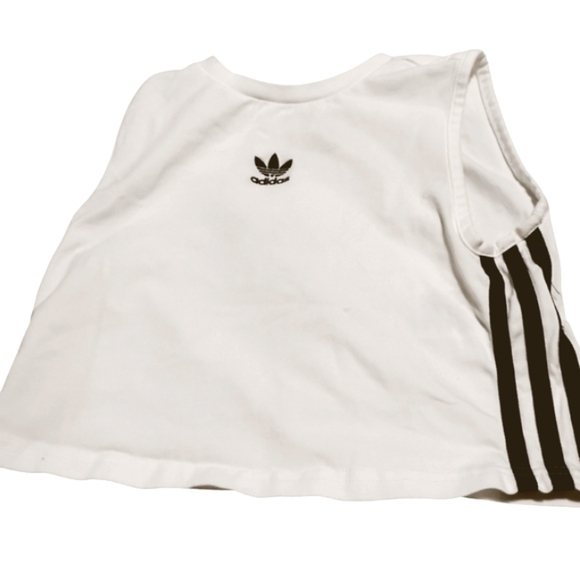 Adidas | Adicolor Crop Tank Top Junior | Size 11/12 Junior Or Woman's XS - Picture 3 of 7